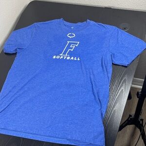 Blue Softball Graphic Tee
